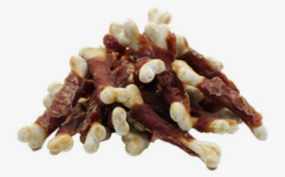 Duck Wrapped Calcium Bones